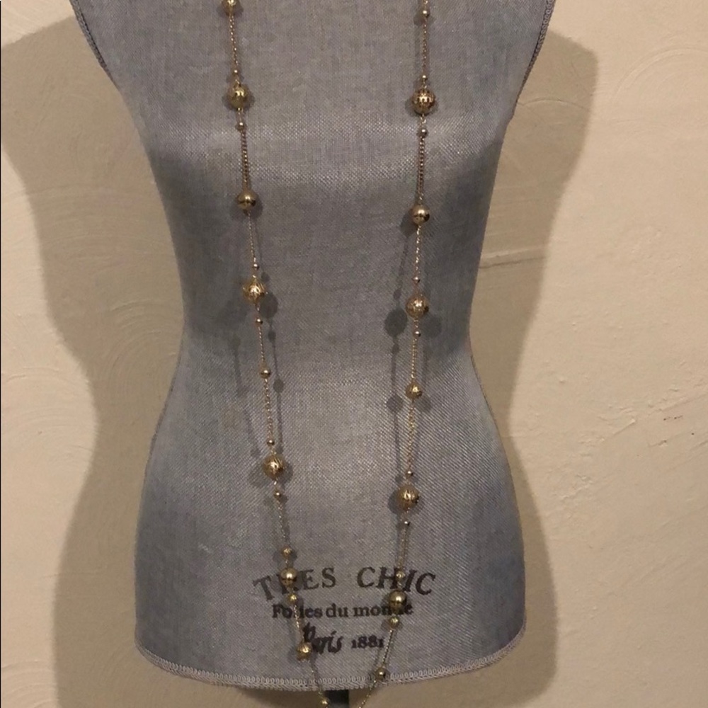 EUC Super long Gold Necklace